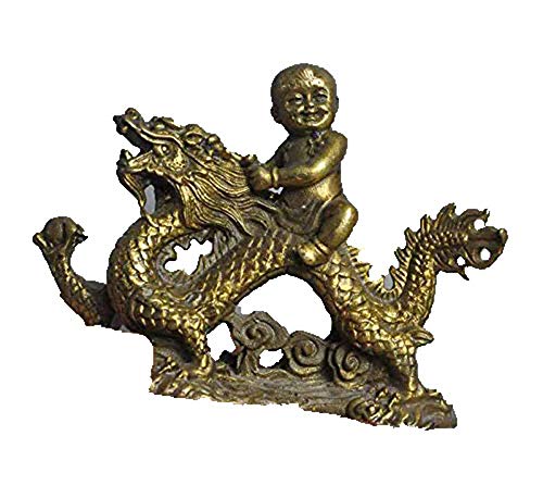 Dragon de Bon Augure Fengshui en Laiton H3TF5J pour Décoration Salon Zen