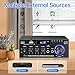 Daakro AK45 Amplifier Stereo Receiver Bluetooth 5.0 Power Amp 2 Channel 300W Home Audio Amplifier w/USB/SD Card/BT/Mic Input for Home/Garage/Ceiling/Passive Speaker Theater System