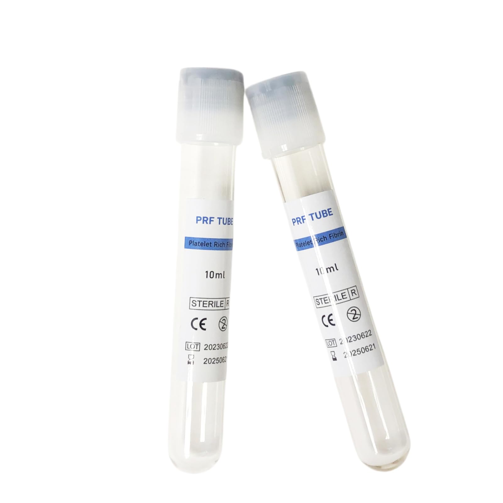 PRF 10ml Tube Platelet Rich Fibrin PRF Test Tube for Centrifuge PRF Tube with No Additive, 50pcs (Clear)