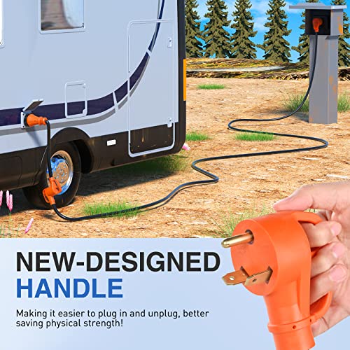 image for Nilight RV Locking Adapter Cord 30Amp to 50Amp Pure Copper Heavy Duty 