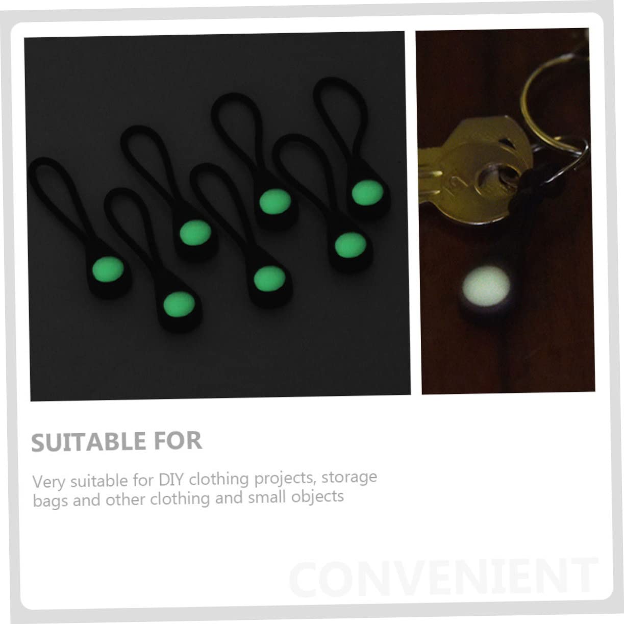 IWOWHERO 2sets Zipper Puller for Clothing Backpacks Zipper Pulls Locks Anti-Theft Heads for Bags Suitcases 10pcs*2