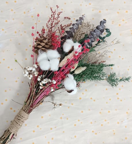 Ramo de Flores Secas Natural Decorativo 18" miniatura 5