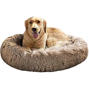 Mirkoo Calming Dog Bed, ultra soft & Warm and Comfortable Round Bed, Self-Warming and Washable(Size 23″/32″/36″/43″)