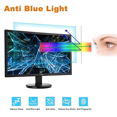 24 Monitor Screen Protector -Blue Light Filter, Eye Protection Blue Light Blocking Anti