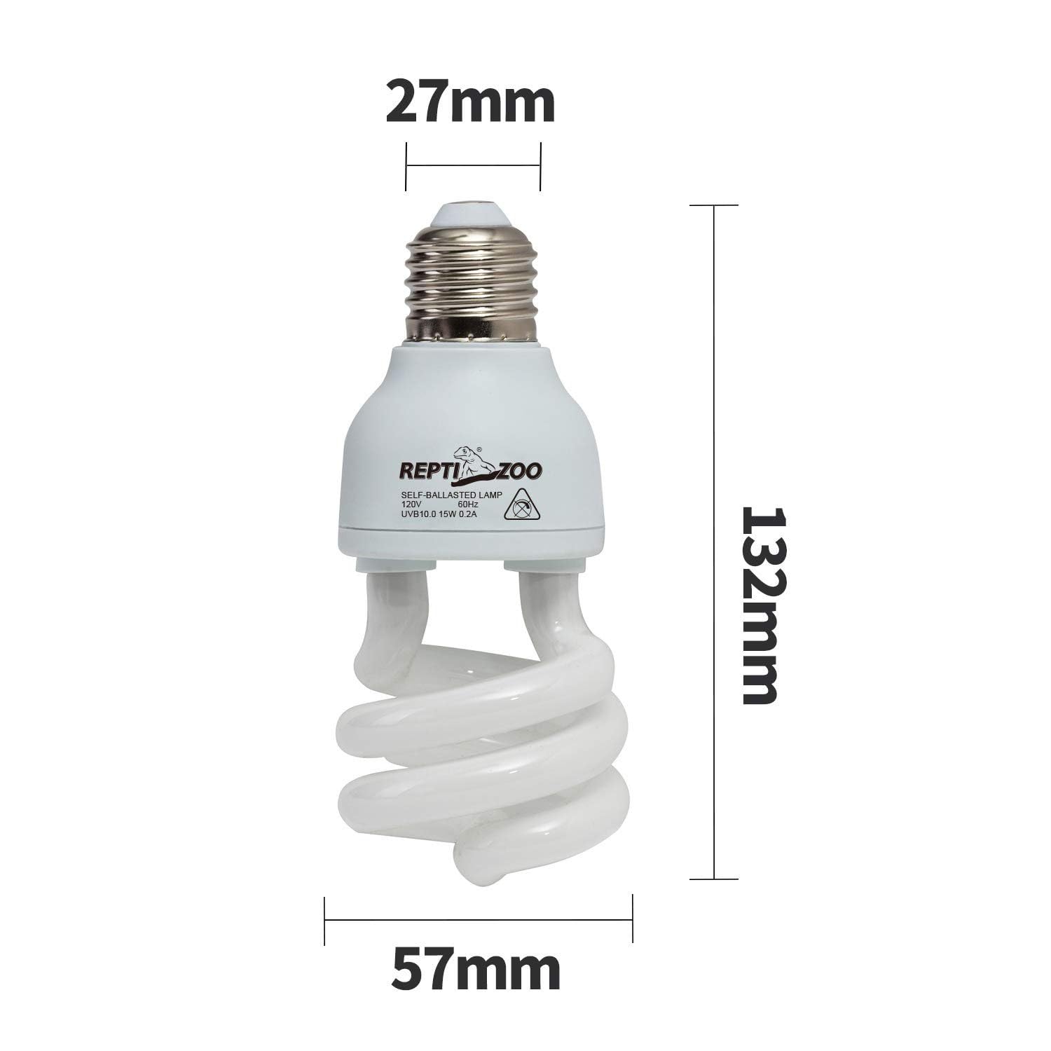 ReptiZoo CT5026 - Bombilla de bajo consumo UVB (UVB, 26 W)