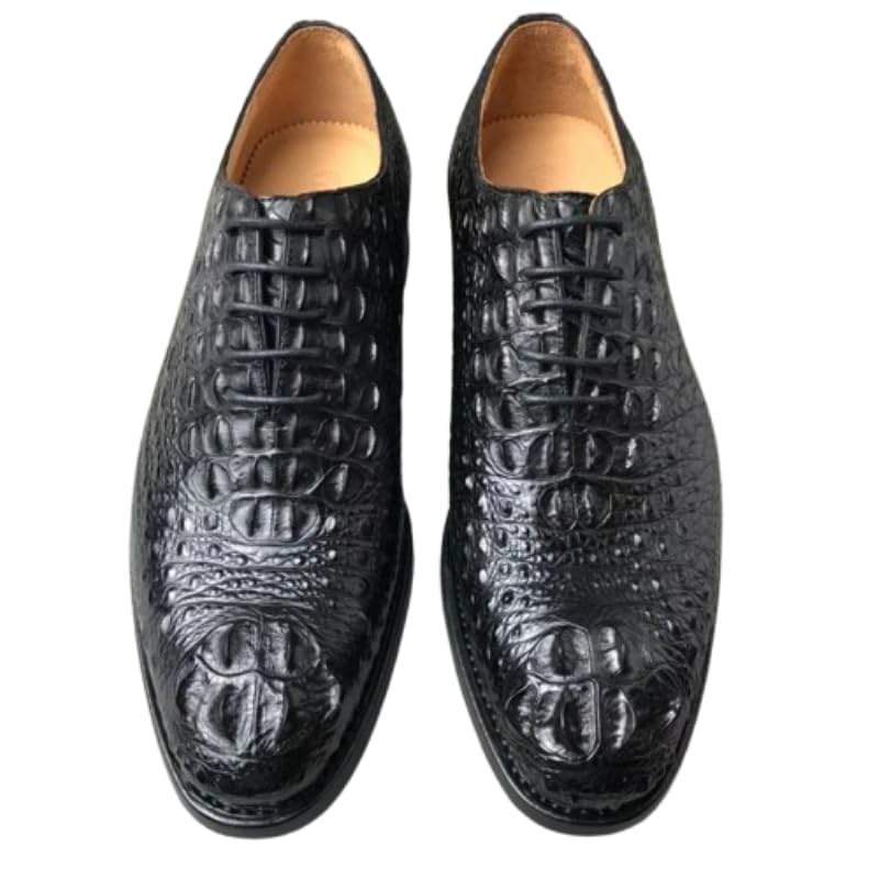 Authentic Crocodile Skin Men's Business Dress Shoes Genuine Real True Alligator Leather Handmade Male Lace-up Formal Oxfords