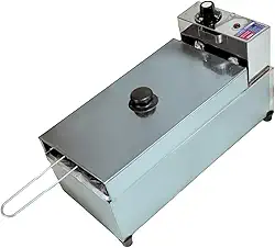 Fritadeira Elétrica Industrial de Cuba 3L com Tampa (220, Volts)