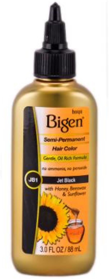 Amazon.com : Bigen Semi Permanent Hair Color #JB1 Jet Black, 3 oz
