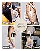 Salt Earth 100% Cotton Printed Natural Canvas Tote Bag For Women and Men, Reusable Grocery Bags, Travel Bag, Utility Tote Bag For Women, College Bag, Cloth Shopping Bags with Aesthetic Prints (Love) #4
