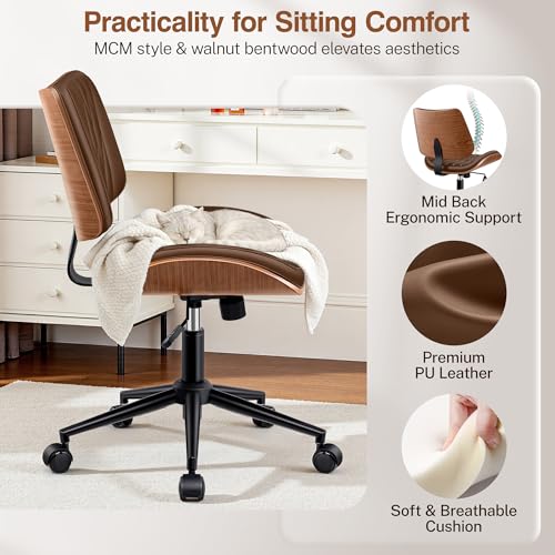 Luxury Leather Office Chair Ergonomic