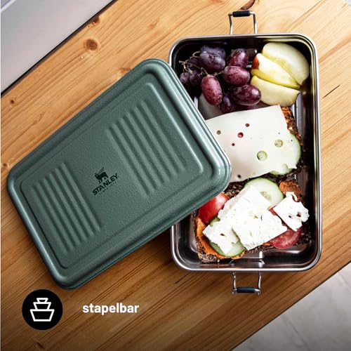STANLEY 1913 Useful Classic Box 1.2L - Spülmaschinenfest - Lunchbox aus Edelstahl - Stapelbare Sandwich-Box - BPA-Frei - Sicherer… – Ansicht 6