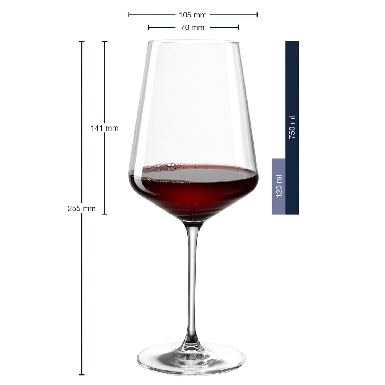 Leonardo Puccini Weingläser mit Gravur 2er Set inkl. Holzkiste, Geschenkband - personalisierte Geschenke Hochzeit, personalisierte Hochzeitsgeschenke mit Namen, graviertes Weinglas für Brautpaar