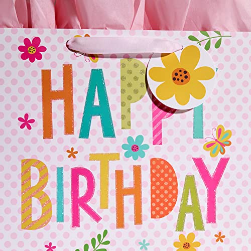 Bobobag-13-Pink-Gift-Bag-with-Tissue-Paper-for-happy-Birthday-large-gift-bags-for-Girls