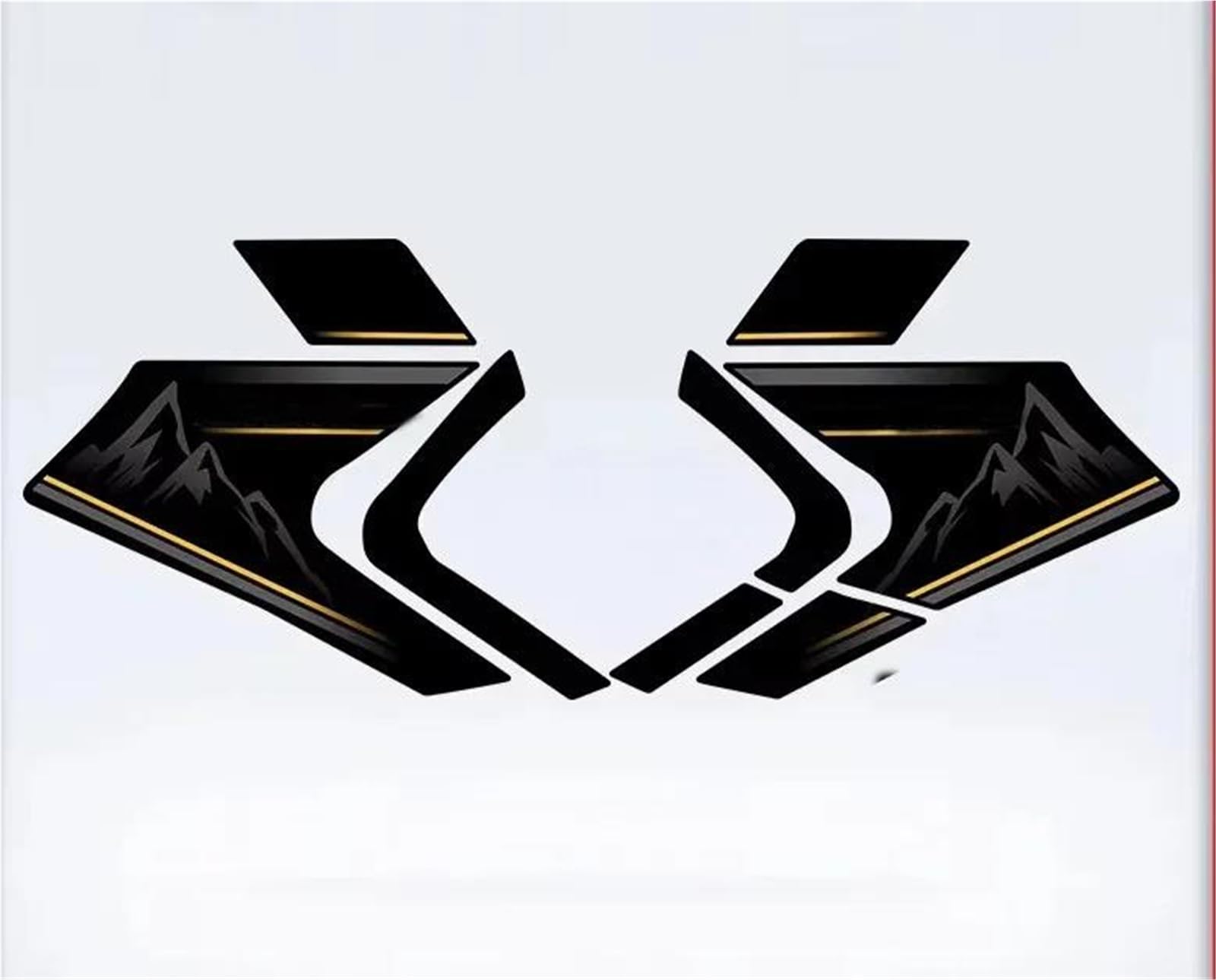 Jtwmty Color14 Motorcycle Body Fairing Sticker Tank Pads Gas Knee Grip Traction Protector For Cfmoto 700Mt 2025 Bike Tank Film(Color14)