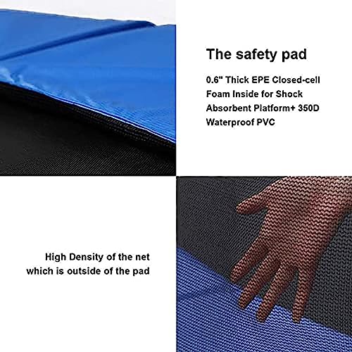 Image of STEP OVER 6FT,8FT,10FT,12FT, 14FT, 16FT Trampoline (16 FEET) for Kids|Adults || Indoor /Outdoor (Supports Upto 375 kgs)||Enclosure net and Poles Safety Jumping Mat||Heavy Duty||2026 Edition