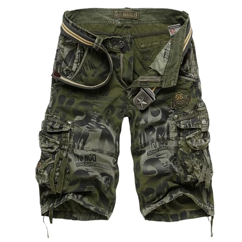 Short de randonnée et chasse homme : pantalon court cargo résistant