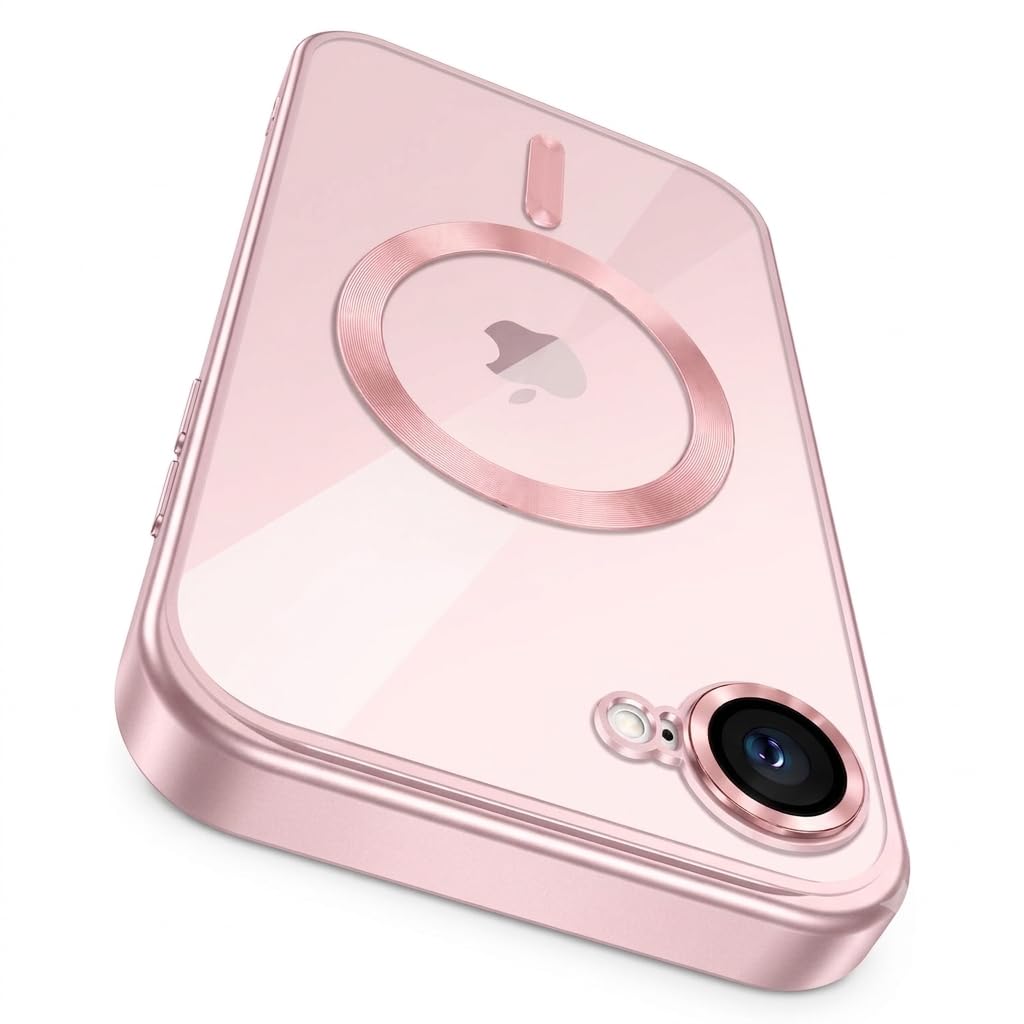 VONZEE Electroplating Transparent Clear Logo Back Cover TPU Compatible with iPhone 17 Pro Max / 18 Pro Max, Compatible with Magsafe, Full Body & Individual Camera Protection |Desert — Amazon image 20