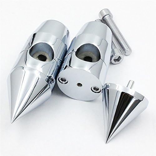 HTTMT MT030-005-1 "- 1" pulgadas Spike elevadores de manillar compatibles con Harley Cruisers Choppers Metrics Victory CROMADO disponible en Yaxa Mexico