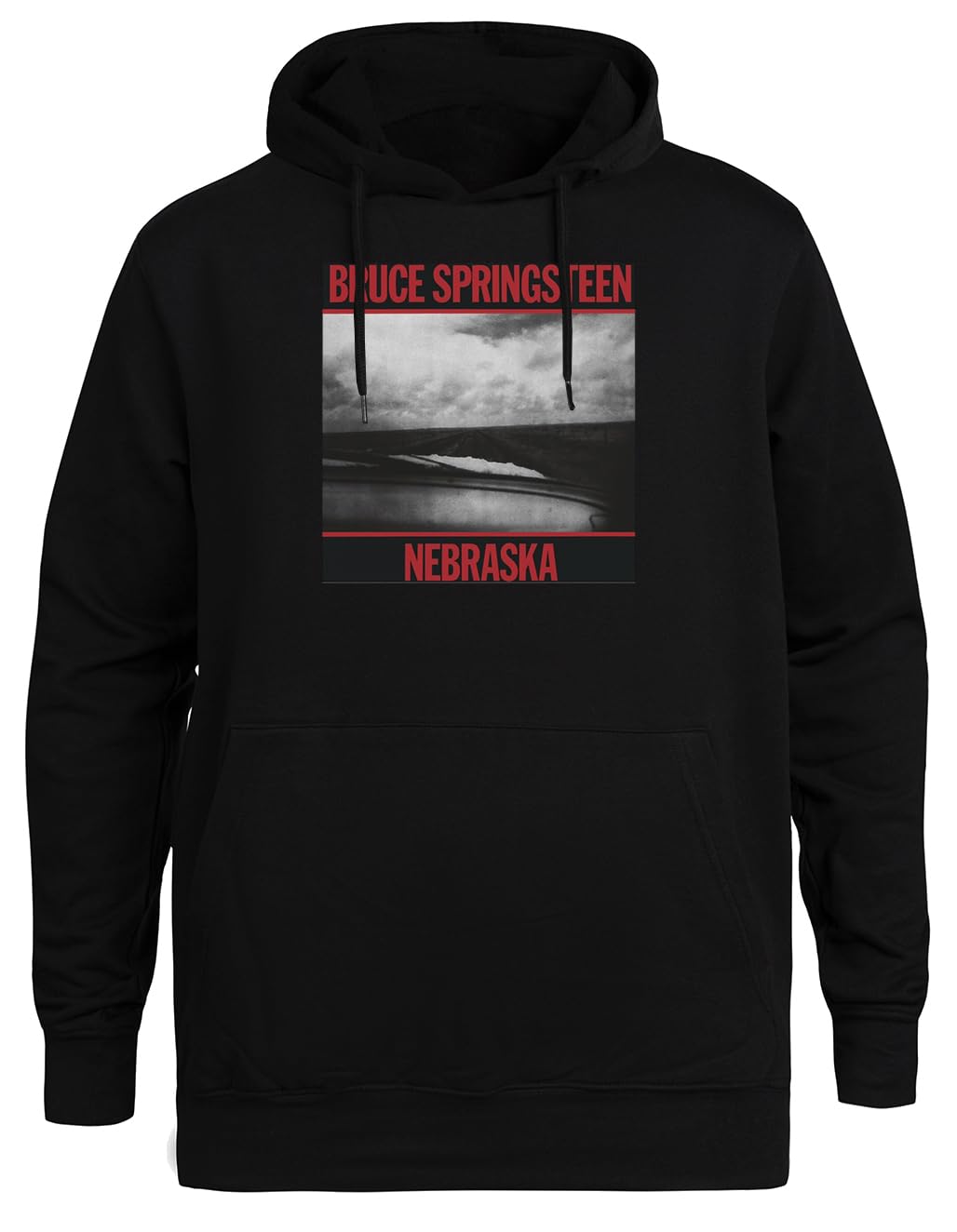 Nebraska Album Cover Black Veste À Capuche Écologique Unisexe Noire À Capuche