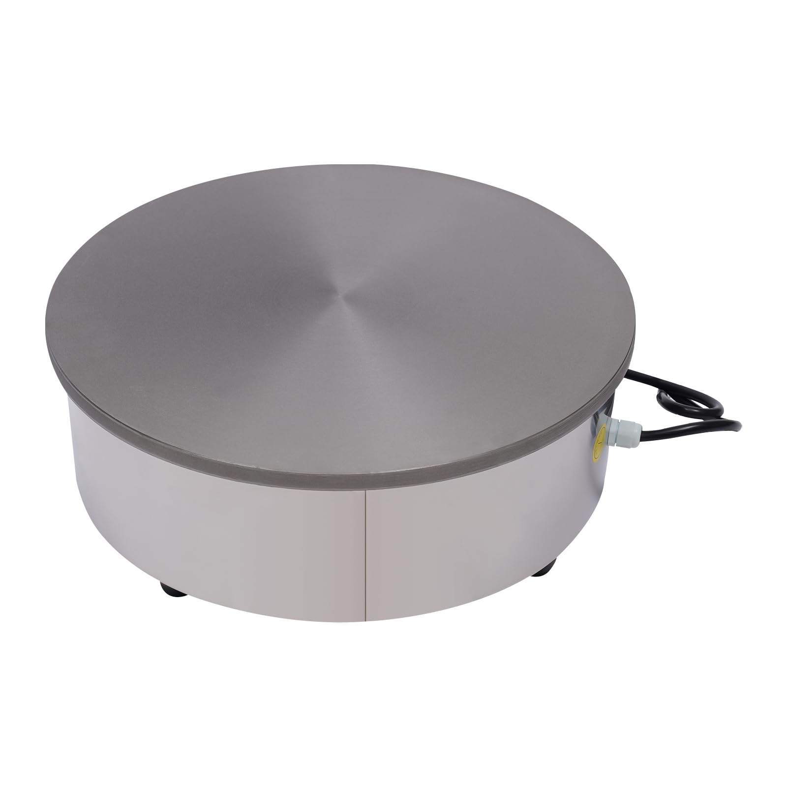 Crepiera, diametro 45 cm, con spatola e spatola, 3 kW | Temperatura regolabile da 50 a 300 °C, 2 spie luminose, ideale per la preparazione di pancake e altre colazioni