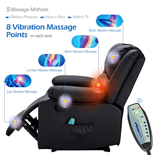 Loveseatreclinerwithheatmassagefunctionrvcouchwallhuggerrecliningsofamodernmanualfauxleathercontrolhometheaterseatingblack2 Urban Country Home Decor Loveseat recliner with heatmassage function rv couch wall hugger reclining sofa modern manual faux leather control home theater seating black 2 urban country home decor