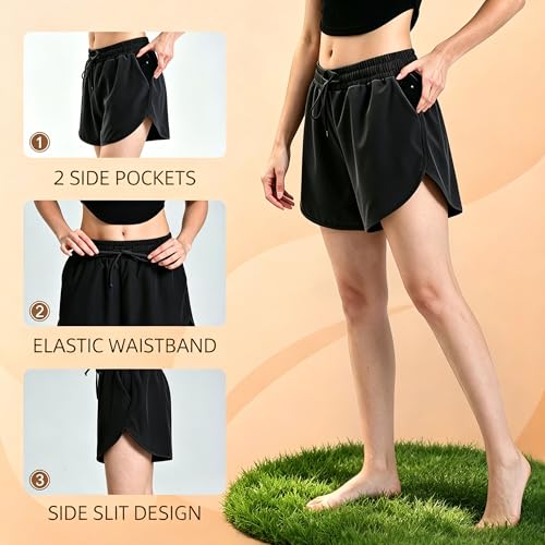 Leafigure Women's 2-Pack Running Shorts w/ Pockets - $7.14–$8.24 w/ Code + 45% Off Code ORIGINAL - image 5