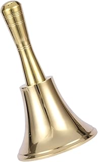 Lurrose 5 Peças Chocalho Sinos De Vaca Para Jogos De Futebol Sino De Mesa Sino De Chá Jantar Sino De Chá Alto Sinos Portáteis Sino De Metal Sino De Mão Jantar De Mão Sino Bar Jogo Sino