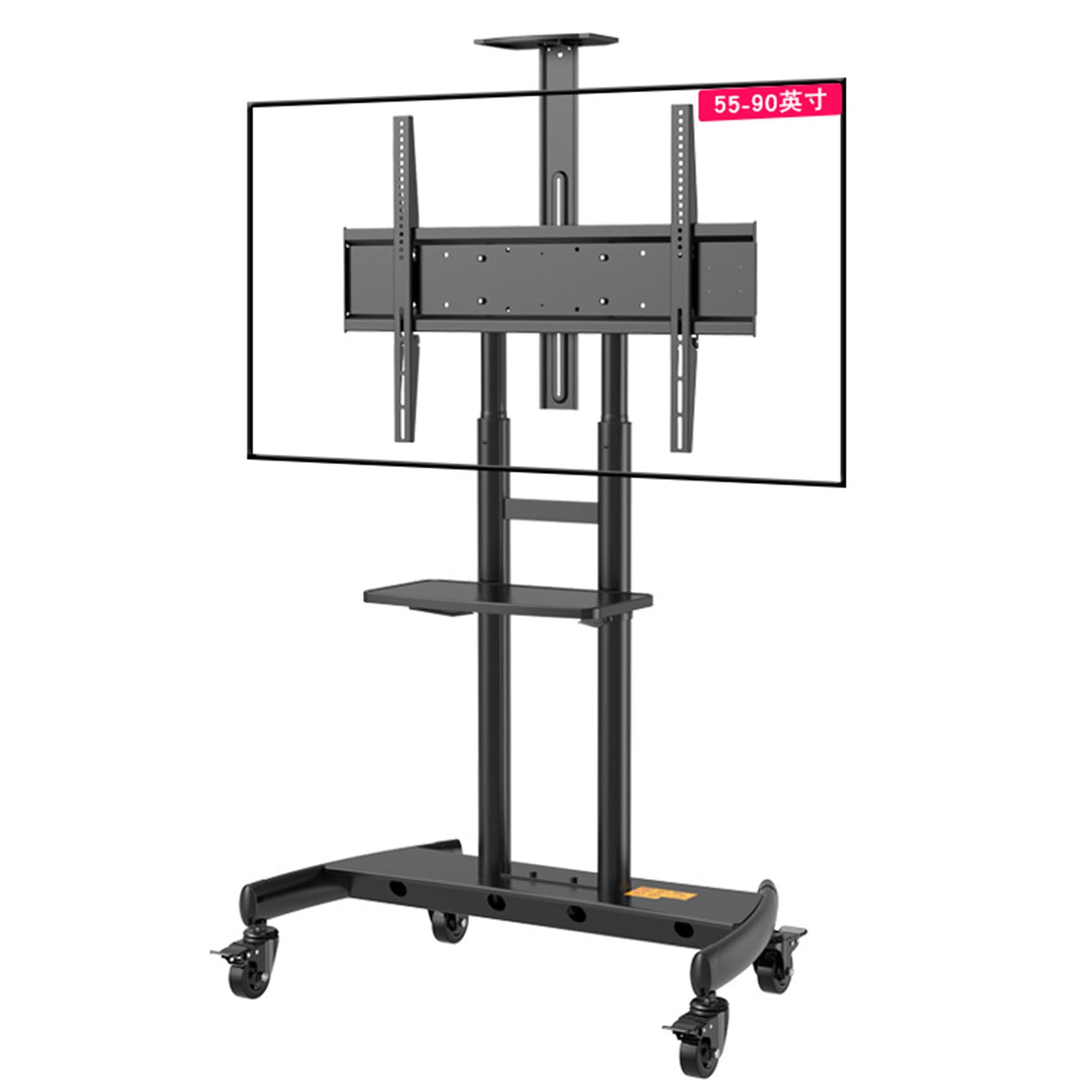 TVスタンド 55～78型用 キャスター付き 収納付き 耐荷重45kg ブラウン