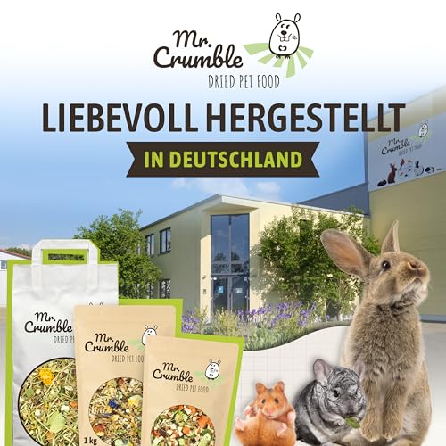 Mr. Crumble Hoppel Mix 5kg – Kaninchen Alleinfutter – Getreidefrei – hoher Rohfaser und Kräuteranteil für Verdauung & Zahnabrieb – 100 % natürliche Zutaten