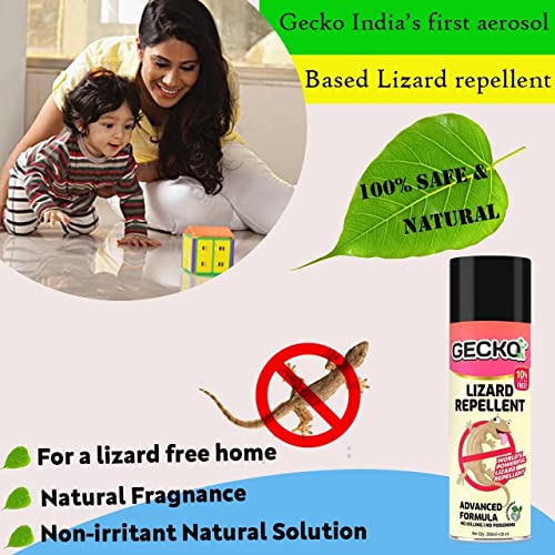 Image of India's First Herbal Aerosol Lizard Repellent Spray | Plant-Based & Chemical-Free | Safe for Homes with Kids & Pets | Eco-Friendly Formula | Up to 60 Days Protection | 200ml | FORMULATION XX