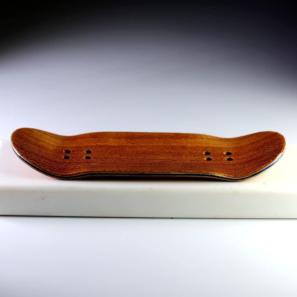 BIGH Fingerboard Porte-clés - Skateboard pour doigt en Bois Naturel d'érable - Fingerboard Professionnel - Finger Skate - Patin à Main - Blanc
