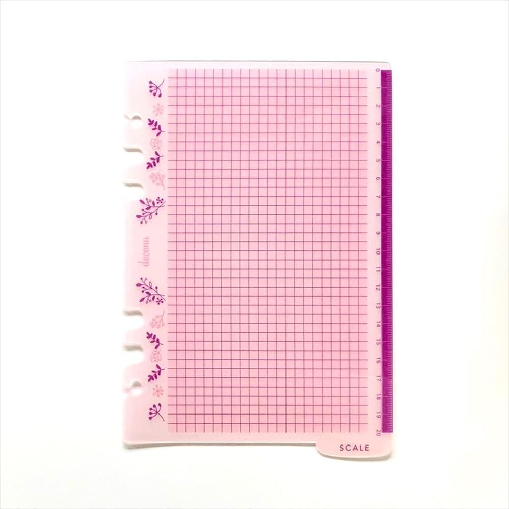 Raymay Fujii HAR496 Notebook Refill Decona Underlay & Scale A5 White Clear