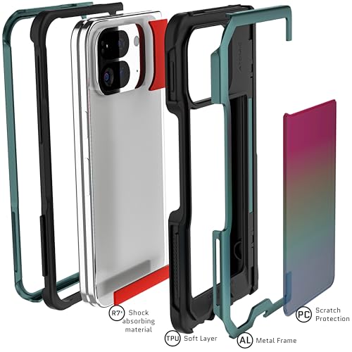 Coque Pixel 9 Pro Fold évite casse charnière protection militaire verte