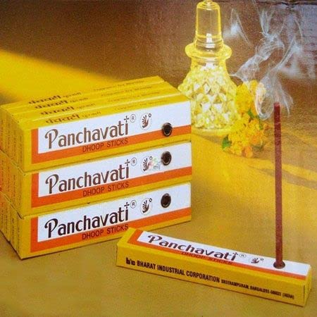 Image of Vedic Vaani Indian Perfume Incense Panchavati Dhoop Stick-10 Pcs (L-2 Inch)