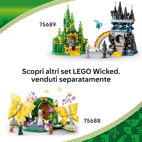 Wicked Il Rifugio di Elphaba - Casa Giocattolo nella Foresta da Costruire con 2 Mini Bamboline, 2 Animali e Accessori - Regalo per Bambine da 7 Anni in Su Fan del Film - 75687 - Lego - Immagine 6
