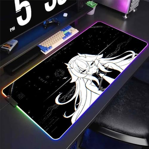 XXL RGB Yuki Aim Kazemi Mouse Pad Lard LUMINESCENCE DESK MAT HD�v�����g�����������Q�[���v���C�p(CS06410)