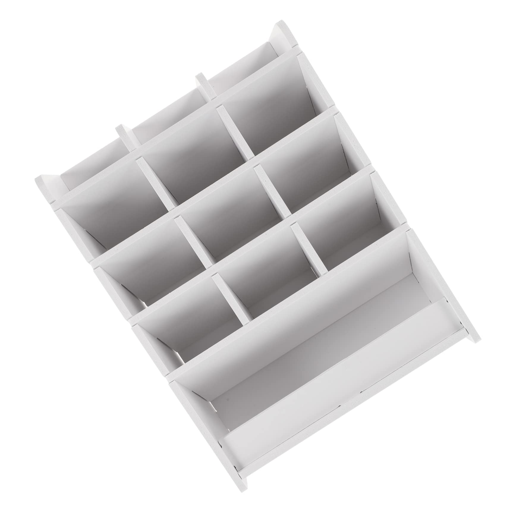 STOBOK Organizer da Scrivania Ufficio Bianco, Plastico, Multi Scomparti