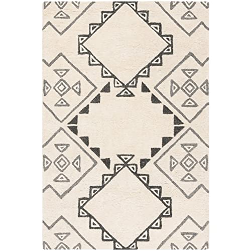 Image of Modern Handmade Woolen Carpet for Living Room Bedroom and Hall Size 9 x 12 Feet Color Multi