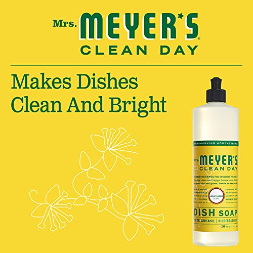Image of Mrs. Meyer's Clean Day Liquid Dish Soap Honeysuckle, 16 FL OZ (Pack of 1)