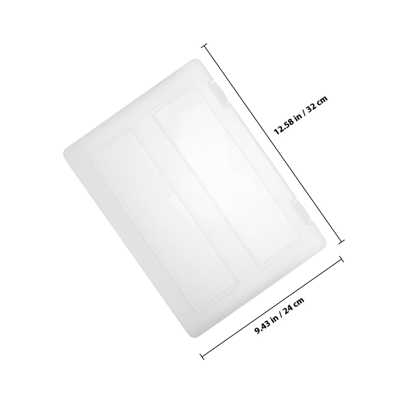 Cabilock Scatola Archivio Documenti Portatile A4 in Pp 4 Pezzi Bianco | Aspetto Trasparente, Uso Multifunzione, per Assegni, Contanti e Ricevute, Mantiene la Scrivania Ordinata