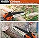 2-in-1 Akku-Pole Säge, hohe Zweigsäge Handkettensäge mit 4&6 Zoll Ketten 2pcs wiederaufladbare 21V Batterie, 2.3m Reichweite elektrische Säge für Garten Baum Trimmen