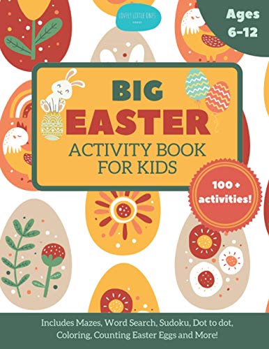 Big Easter Activity Book for Kids Ages 6-12 100+ Activities...