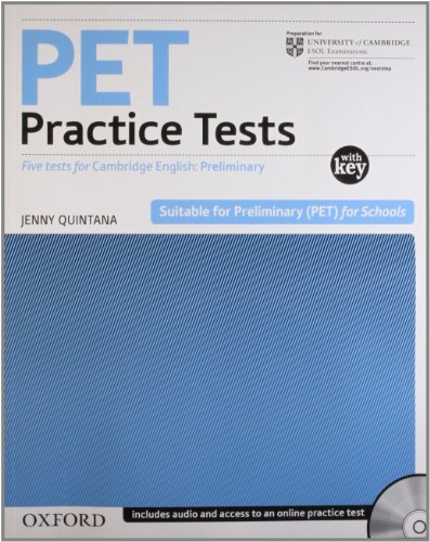  Pet practice tests. With key. Per le Scuole superiori. Con 2 CD Audio
