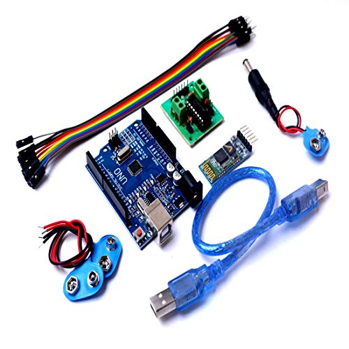 SRROBOTICS Voice Control Robot Kit with Arduino Uno Bluetooth Hc05 Module and Motor Driver with Jumper Wire