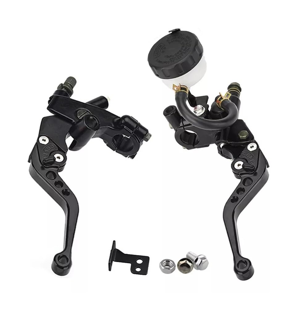 NHGFdfs Motorcycle Clutch Brake Lever Universal CNC Motorcycle Adjustable Clutch Brake Master Cylinder Reservoir Levers Kit for Ya&maha 7/8" 22mm Handlebar