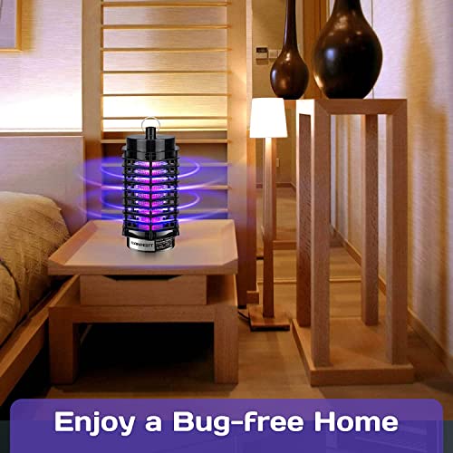 Bug Zapper Indoor, Electric Mosquito Zapper, 4200V High Voltage Insect Catcher For Inside Home, Indoor Trap & Killer For Gnats, Moths, Fruit Fly (Black) #TOP1