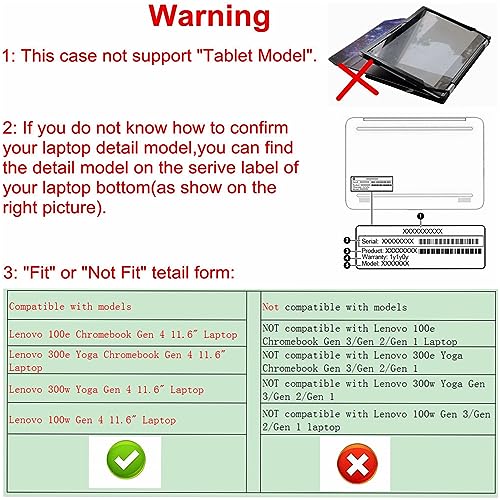 Funda protectora para Lenovo Chromebooks de 11.6 pulgadas miniatura 2