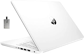 HP 2022 Stream 14" HD Laptop, Intel Celeron N4020 Dual-core Processor, 4GB DDR4 RAM, 64GB eMMC, Intel HD Graphics, 1 Year Office 365, Webcam, HDMI, Windows 10S, White, 32GB SnowBell USB Card
