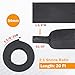 FOURUB 2:1 Ratio Flat Heat Shrinkable Braided Sleeving,Electrical Insulating Tubing,Durable Automotive Fabric Harness Shrinking Sheath (1-3/8