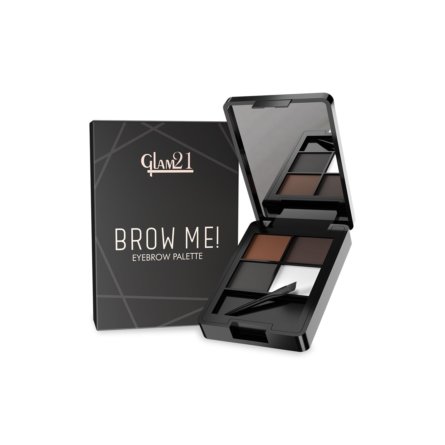 Glam21 4-in-1 eyebrow palette 01| Micro Pigments, Smudge Proof & Long Lasting | Eye Makeup Kit | 9 gm | Shade- 01-image-47